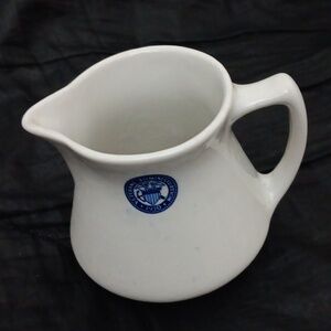 Vintage Veterans Administration Stoneware Pitcher  1930